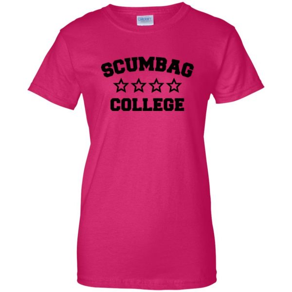 scumbag womens t shirt - lady t shirt - pink heliconia