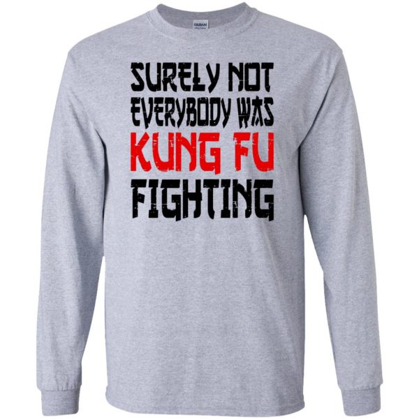 kung fu fighting long sleeve - sport grey
