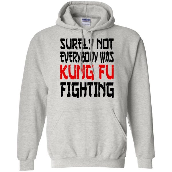 kung fu fighting hoodie - ash