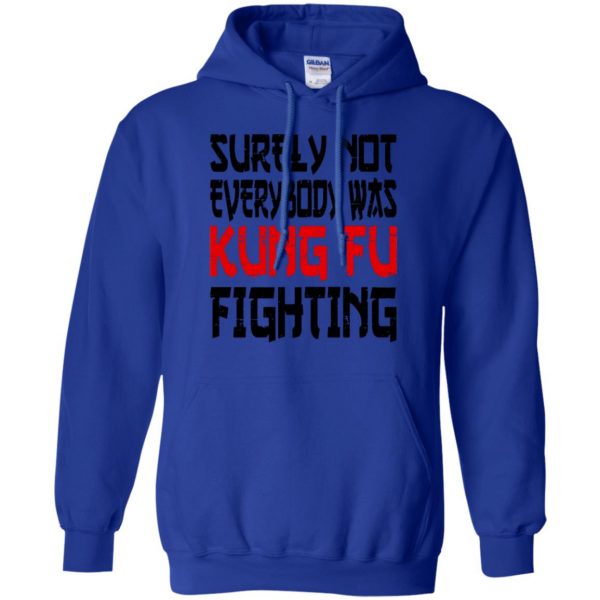 kung fu fighting hoodie - royal blue