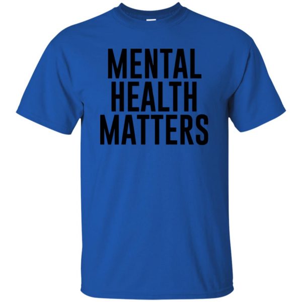 mental illness t shirt - royal blue