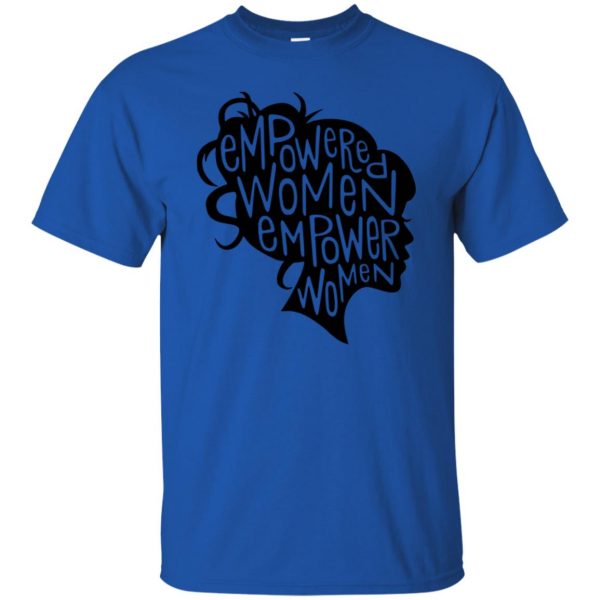 women empowerment t shirt - royal blue