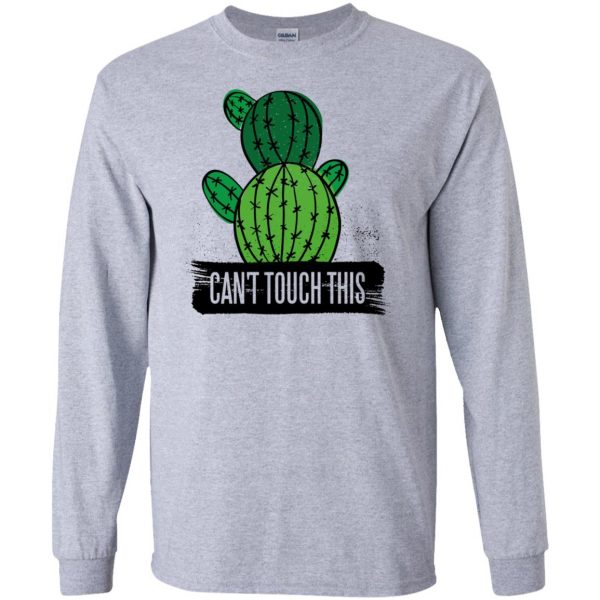 can t touch this long sleeve - sport grey