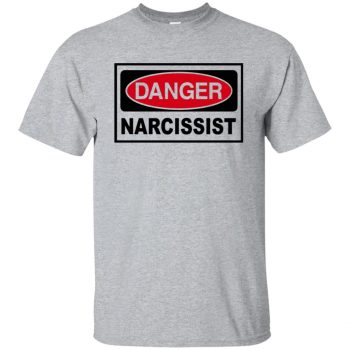 narcissist t shirt - sport grey