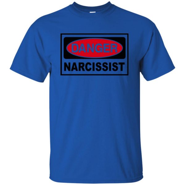 narcissist t shirt - royal blue