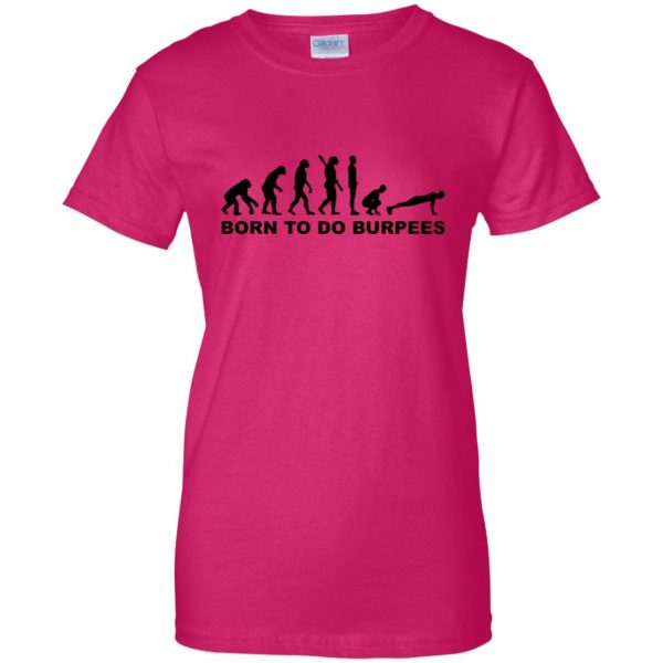 burpee womens t shirt - lady t shirt - pink heliconia