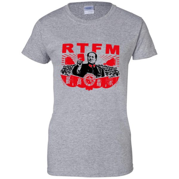 rtfm womens t shirt - lady t shirt - sport grey