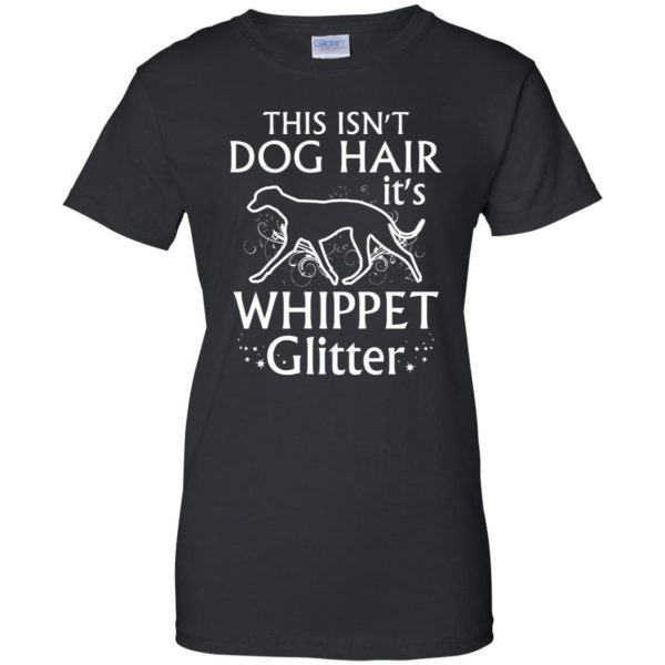 whippet womens t shirt - lady t shirt - black