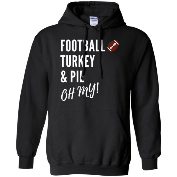 football turkey hoodie - black