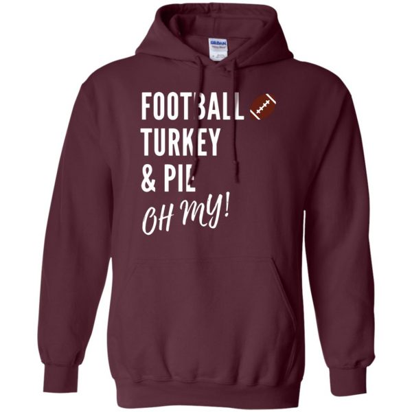 football turkey hoodie - maroon
