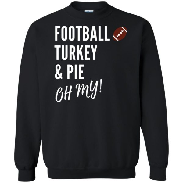 football turkey sweatshirt - black