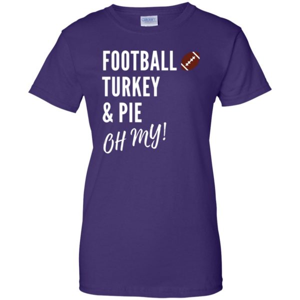 football turkey womens t shirt - lady t shirt - purple