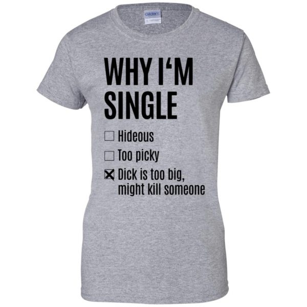 i'm single womens t shirt - lady t shirt - sport grey
