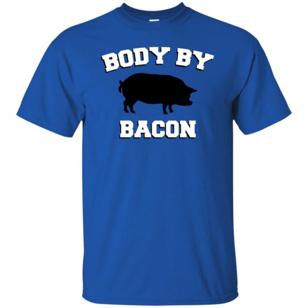 body by bacon t shirt - royal blue