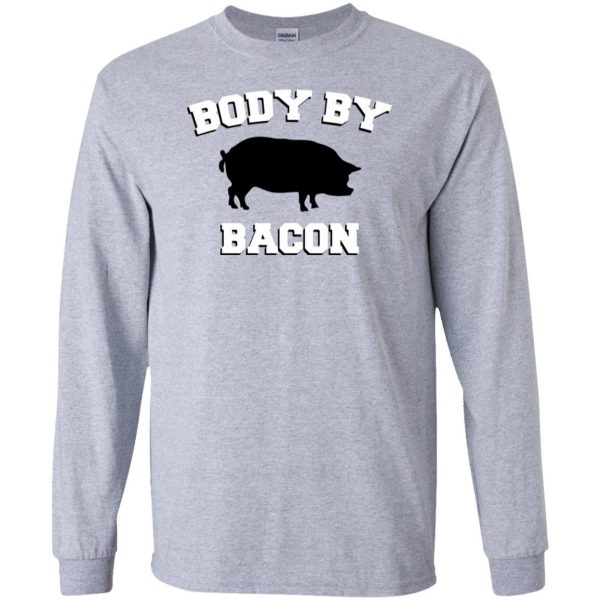 body by bacon long sleeve - sport grey