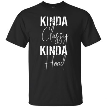 kinda classy kinda hood shirt - black