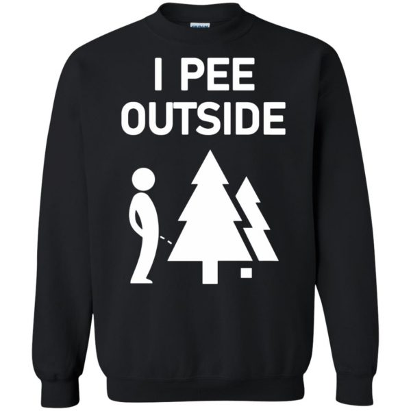 i pee outside sweatshirt - black
