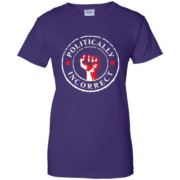 politically correct womens t shirt - lady t shirt - purple