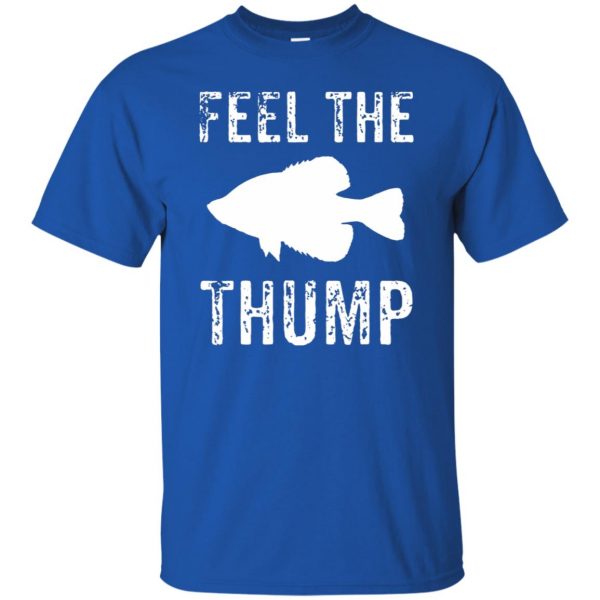 crappie fishing t shirt - royal blue