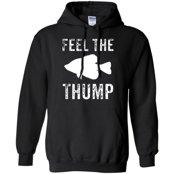 crappie fishing hoodie - black