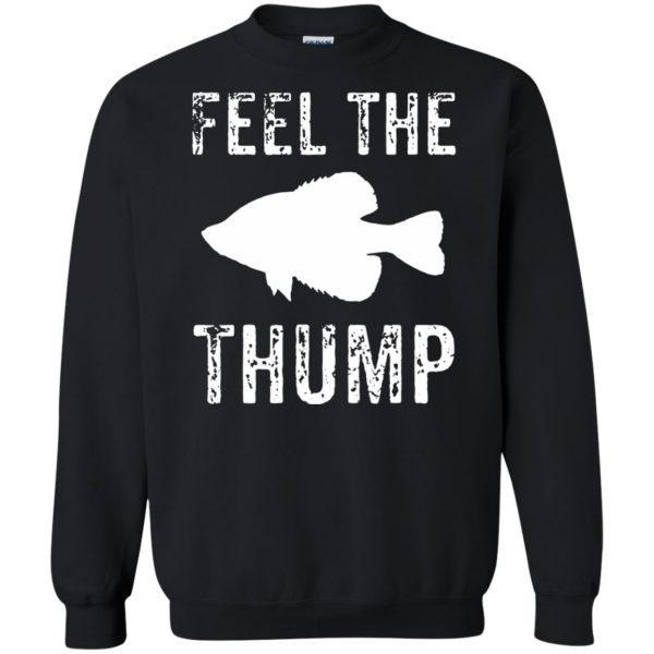 crappie fishing sweatshirt - black