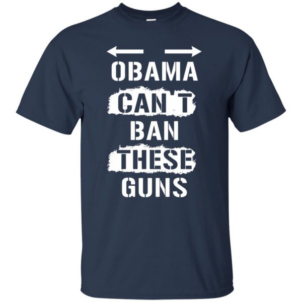 cant ban these guns t shirt - navy blue