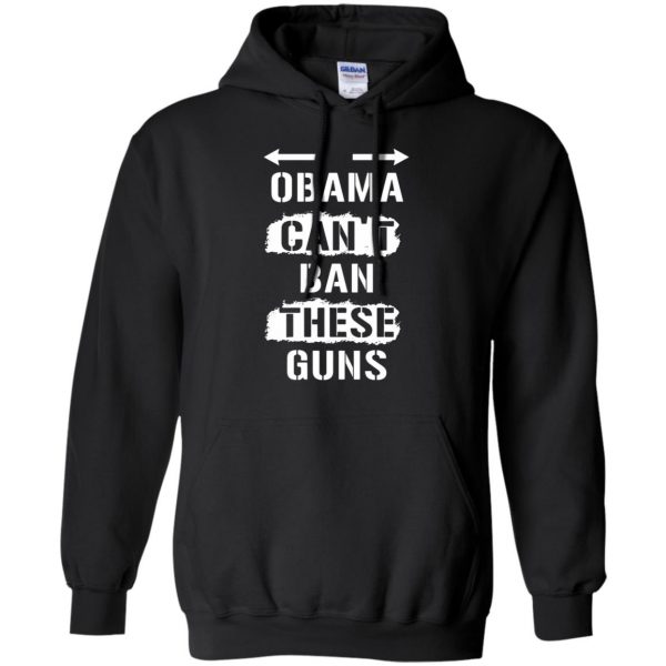 cant ban these guns hoodie - black
