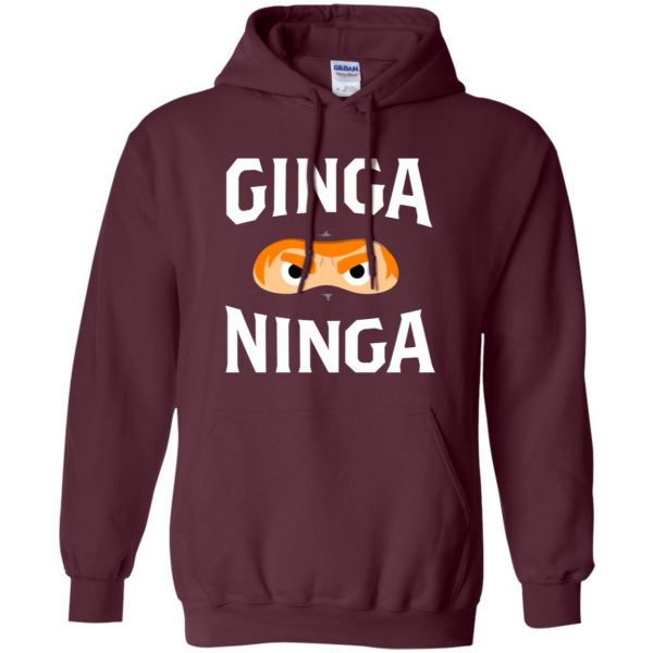 ginga ninja hoodie - maroon