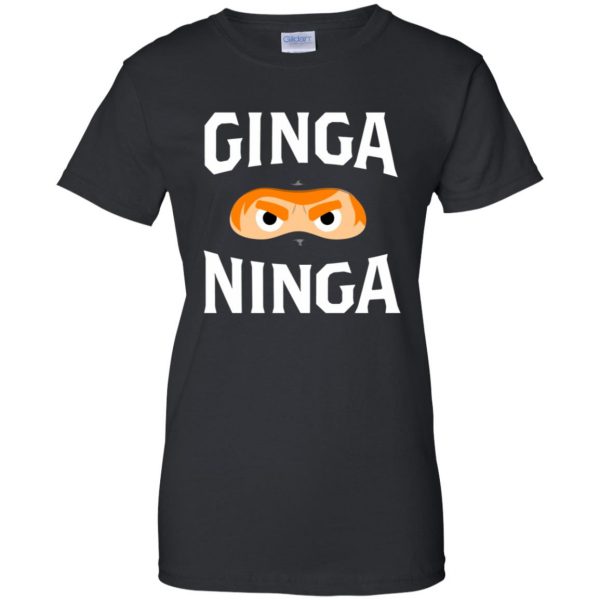 ginga ninja womens t shirt - lady t shirt - black