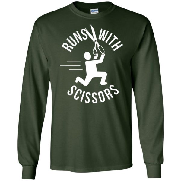 runs with scissors long sleeve - forest green