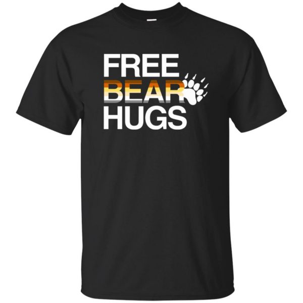 free bear hugs shirt - black
