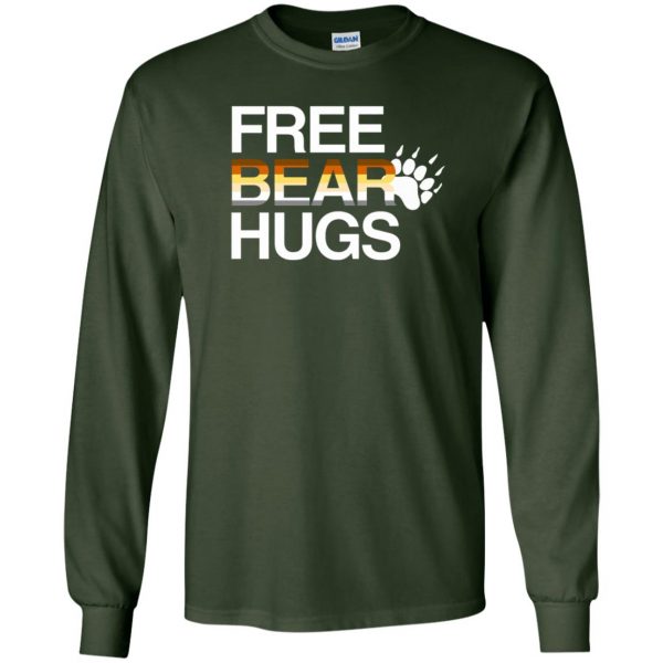 free bear hugs long sleeve - forest green