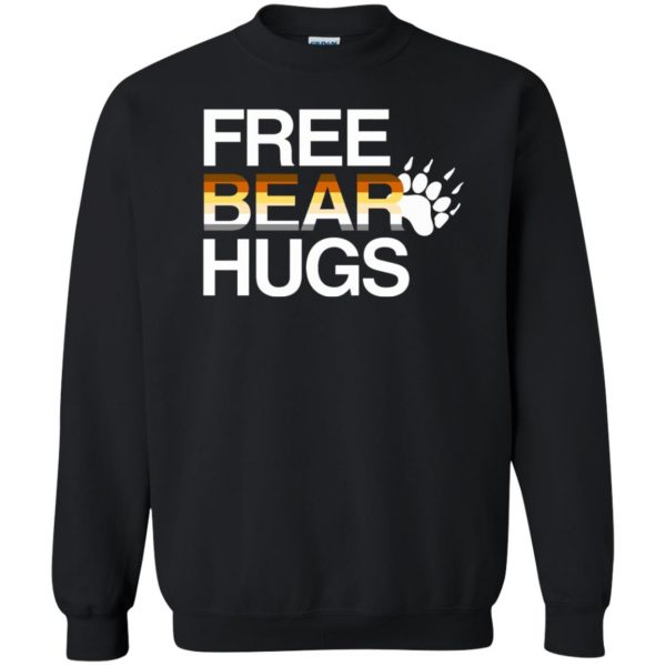 free bear hugs sweatshirt - black