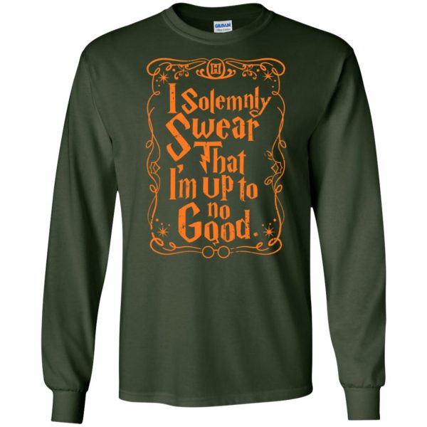i solemnly swear long sleeve - forest green