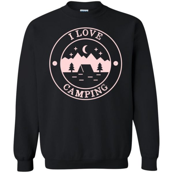i love camping sweatshirt - black