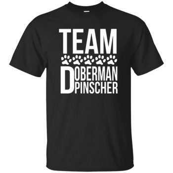 doberman pinscher t shirts - black