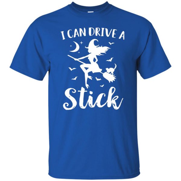 yes i can drive a stick t shirt - royal blue