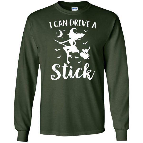 yes i can drive a stick long sleeve - forest green