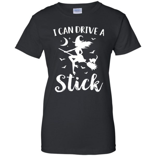 yes i can drive a stick womens t shirt - lady t shirt - black