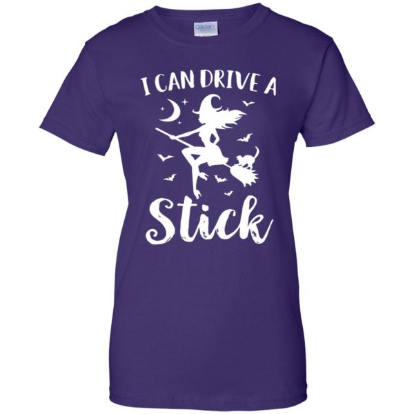 yes i can drive a stick womens t shirt - lady t shirt - purple