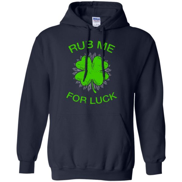 rub me for luck hoodie - navy blue