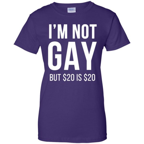 20 bucks is 20 bucks womens t shirt - lady t shirt - purple
