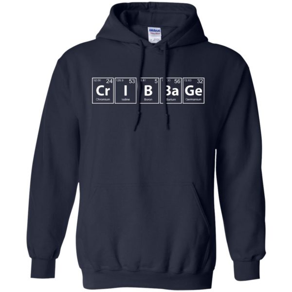cribbage hoodie - navy blue