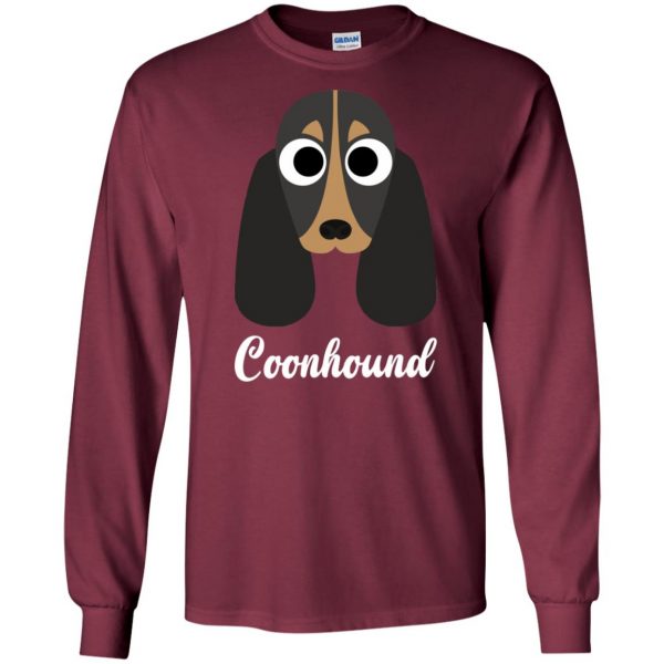 coonhound long sleeve - maroon