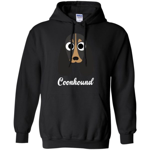 coonhound hoodie - black