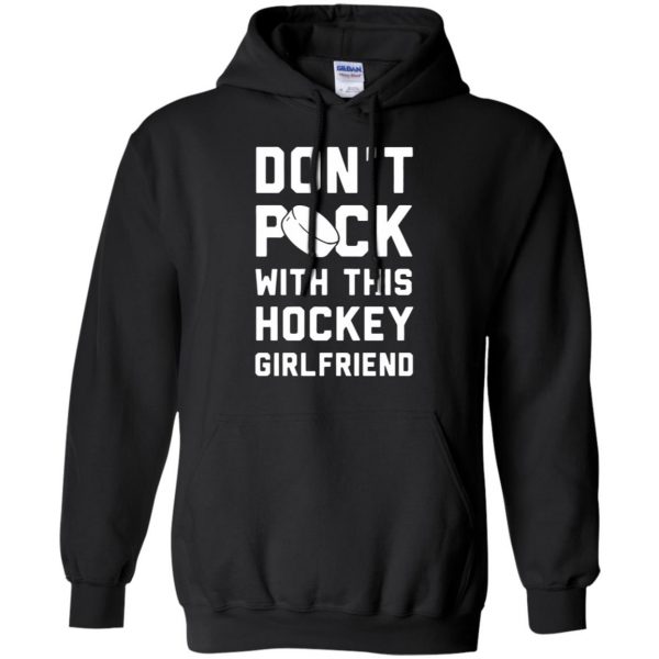 hockey girlfriend hoodie - black