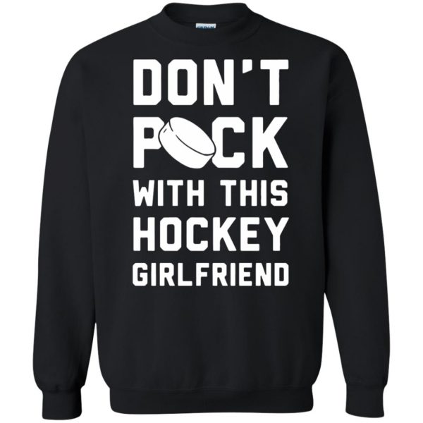 hockey girlfriend sweatshirt - black