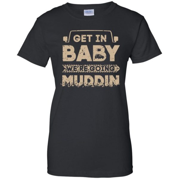 muddin womens t shirt - lady t shirt - black