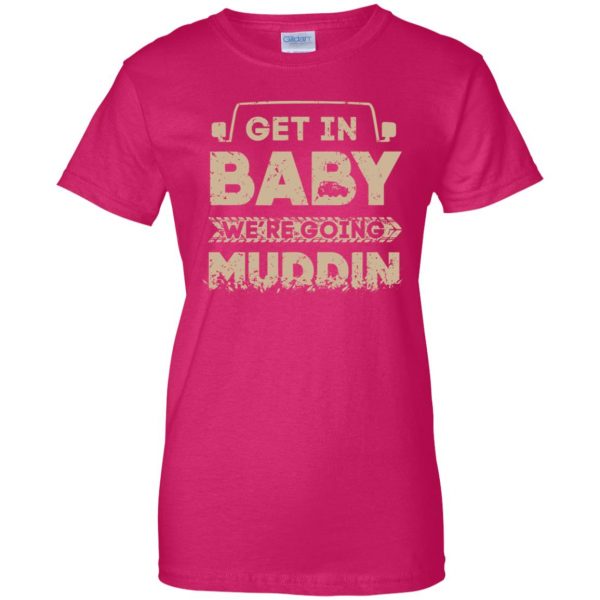muddin womens t shirt - lady t shirt - pink heliconia