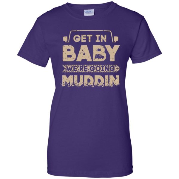 muddin womens t shirt - lady t shirt - purple